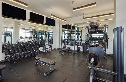 Fitness center with