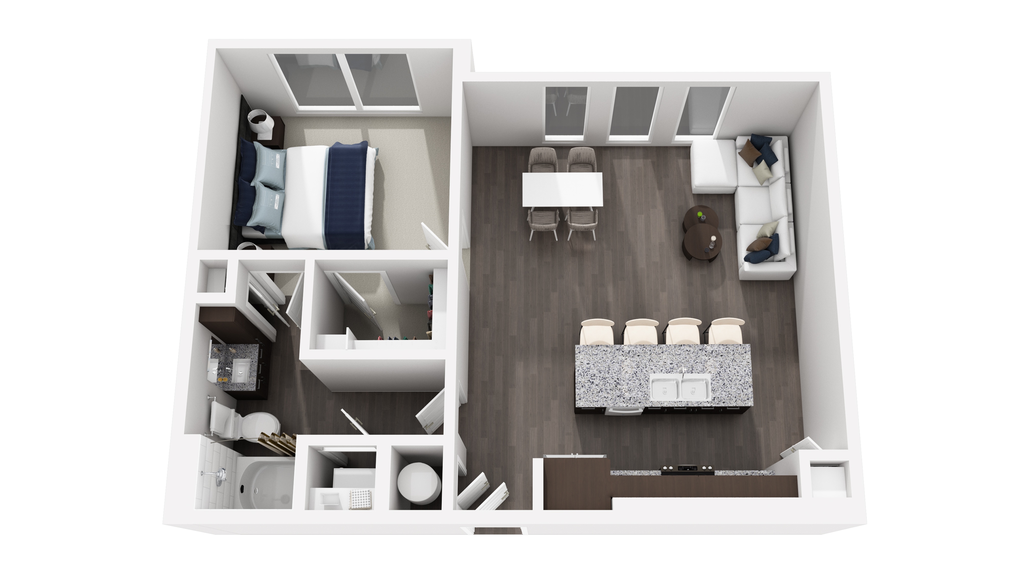 A5A Floor Plan at 422 at the Lake, Texas