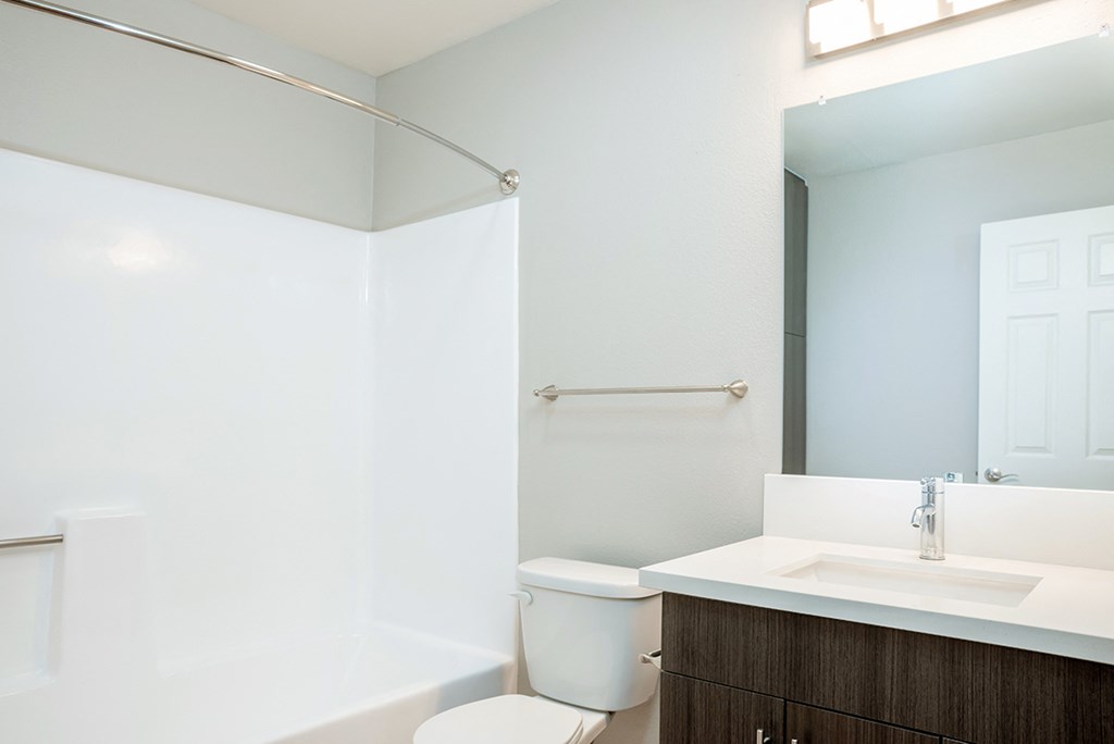 1 Bedroom Unit Bathroom at Central Park, La Mesa, CA