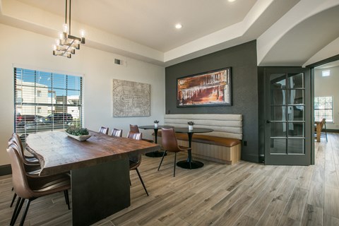 Clubhouse Dining Area at The Aubry, Albuquerque, New Mexico