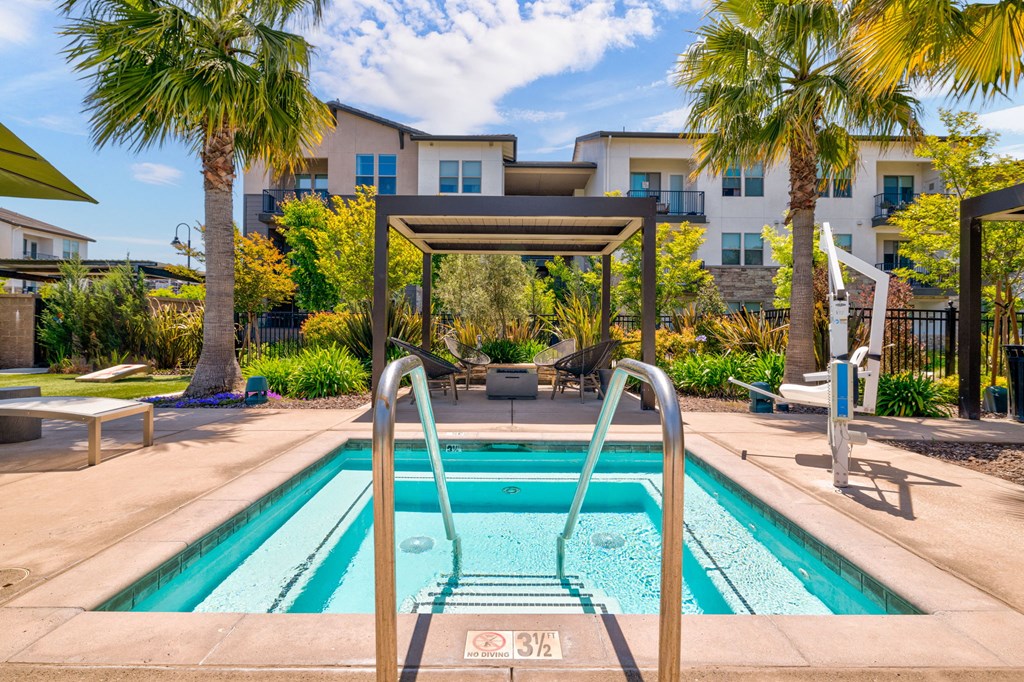 our apartments showcase an unique swimming pool