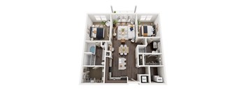a 1 bedroom floor plan  the crossings
