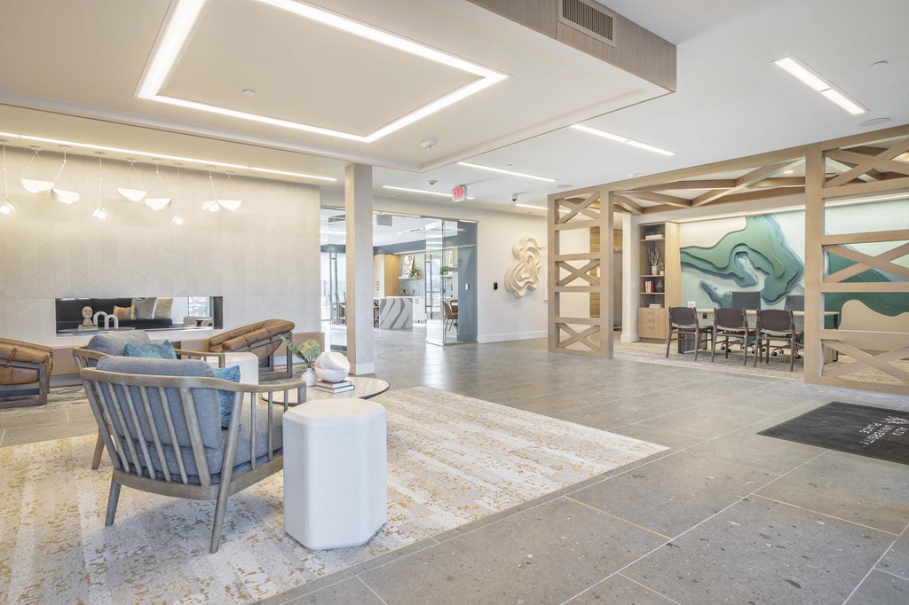 the lobby or reception area at the flats at obsidian