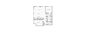 a floor plan of a bedroom roommates