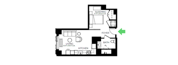 a floor plan of a house with roommates showing how to move into a room