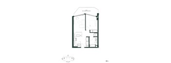 A black and white image of a house floor plan with the text "ONLY ON 2ND FLOOR UNITS" at the top.