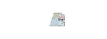 1B Floor Plan at mResidences Miracle Mile, Los Angeles, CA, 90036