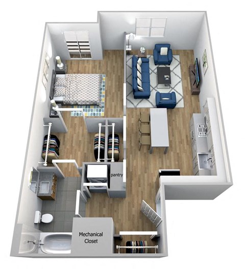 One Bedroom One Bath