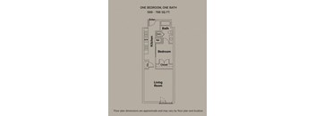596 sq ft floorplan