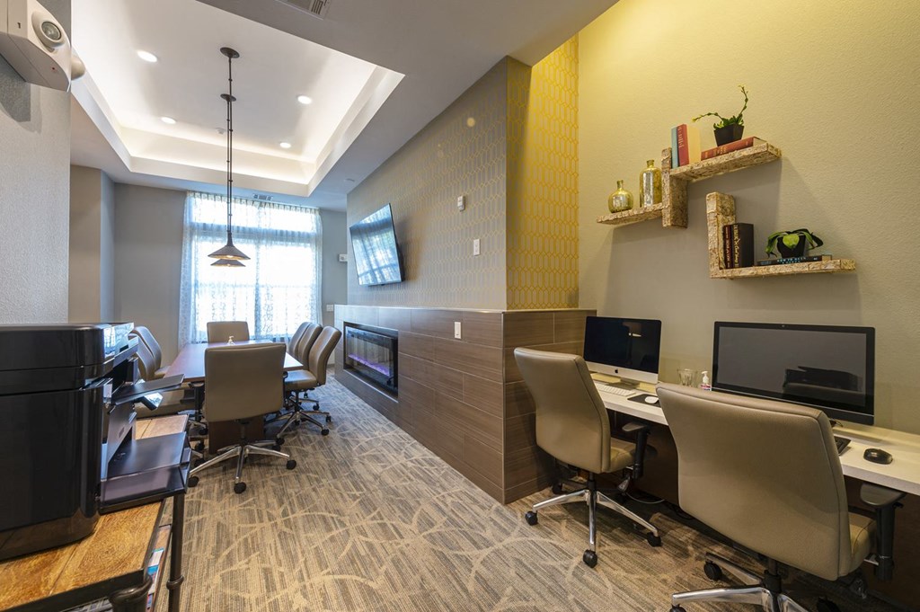 Business Center  at Townhomes at Woodmill Creek, The Woodlands, Texas