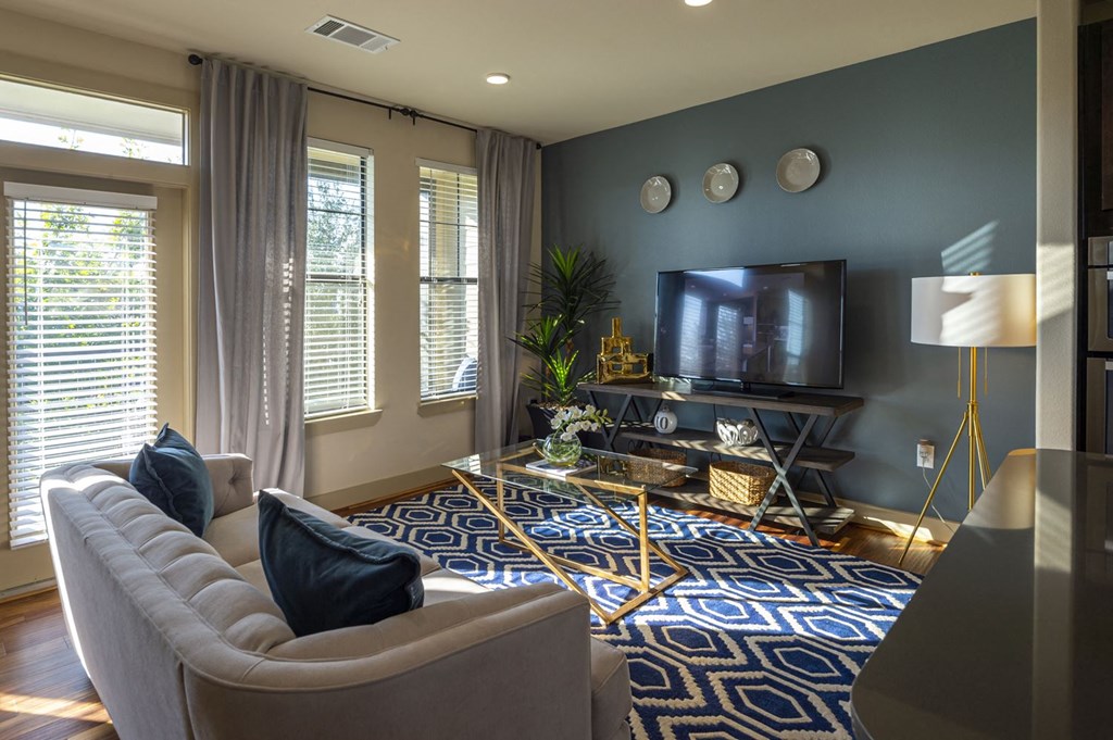 Living Room  at Townhomes at Woodmill Creek, The Woodlands, 77380