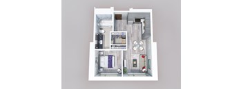 a floor plan of our studio apartment at riviera palms