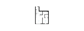 A floor plan of a house with labeled rooms.