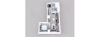 bedroom floor plan an in 2d