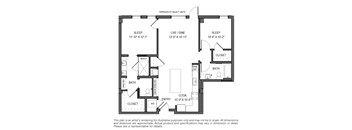 the floor plan of the upper level of the apartment building