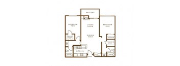 2 Bed - Plan A 2D at Enclave, Paramount California