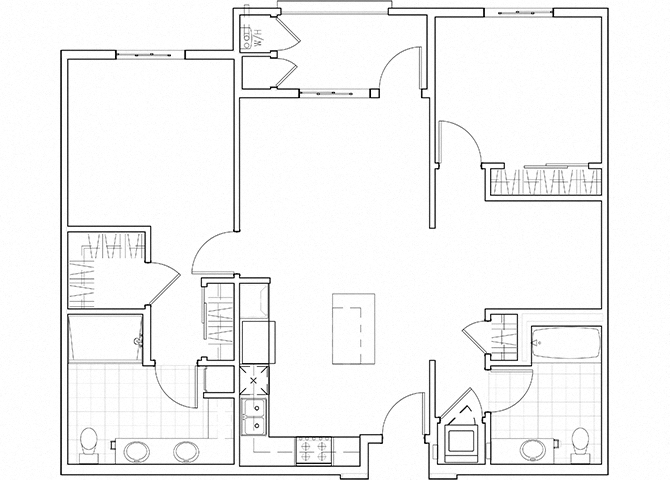 2 Bed 2 Bath
