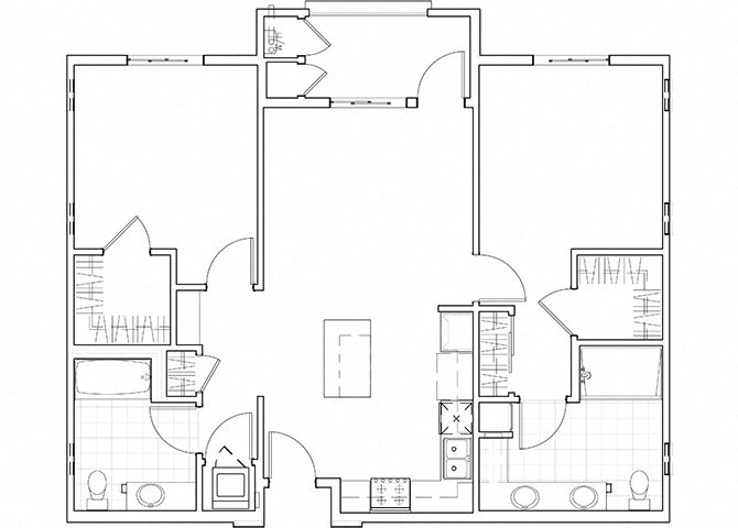 2 Bed 2 Bath
