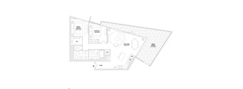 A floor plan of a two bedroom