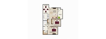 bedroom floor plan  apartments in the residences at 360