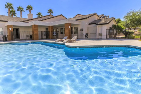 Shimmering Pool at The Solena Apartments, Nevada