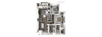 a 2400 sqft floor plan of a 2100 sq ft apartment