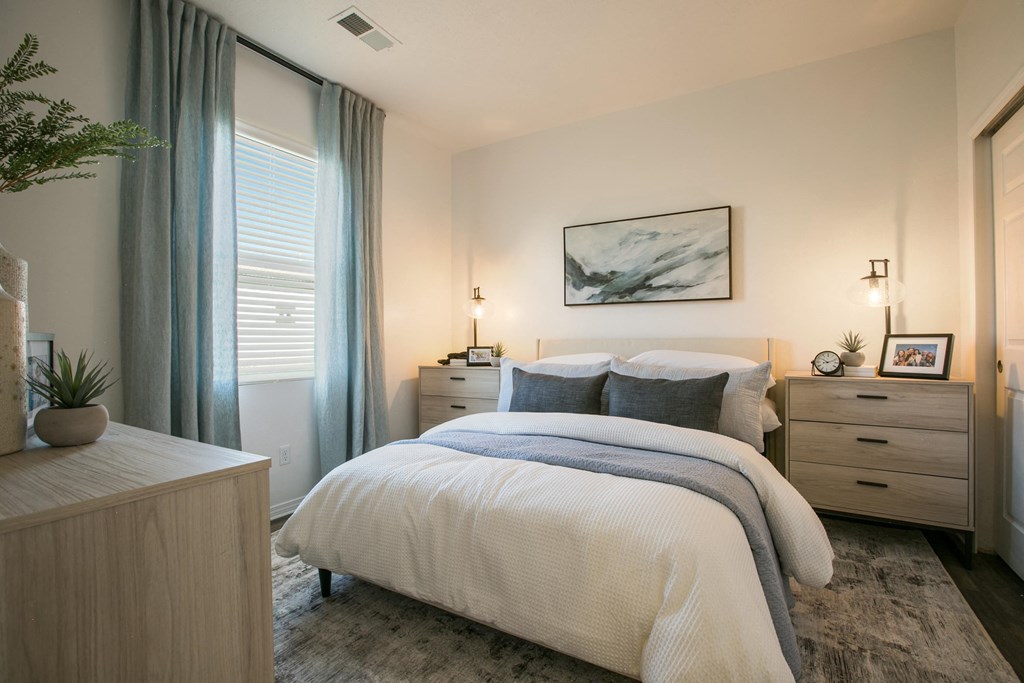 A Bedroom With Two Dressers at Cantata at the Trails, Albuquerque, 87114