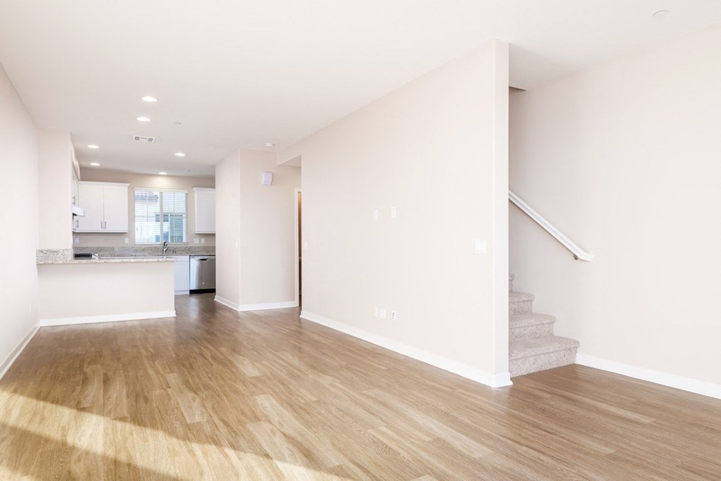 Wood Floor Living Room at Ocean Air, San Diego, 92130