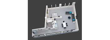 One bedroom one bathroom at San Fernando Building, California