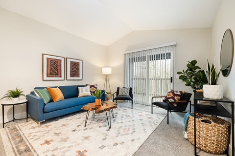 Living Room With Oversized Windows And Doors at Canyon Creek, Wilsonville, Oregon