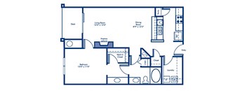 the second floor plan of a 2 bedroom apartment at the hawthorne in columbia