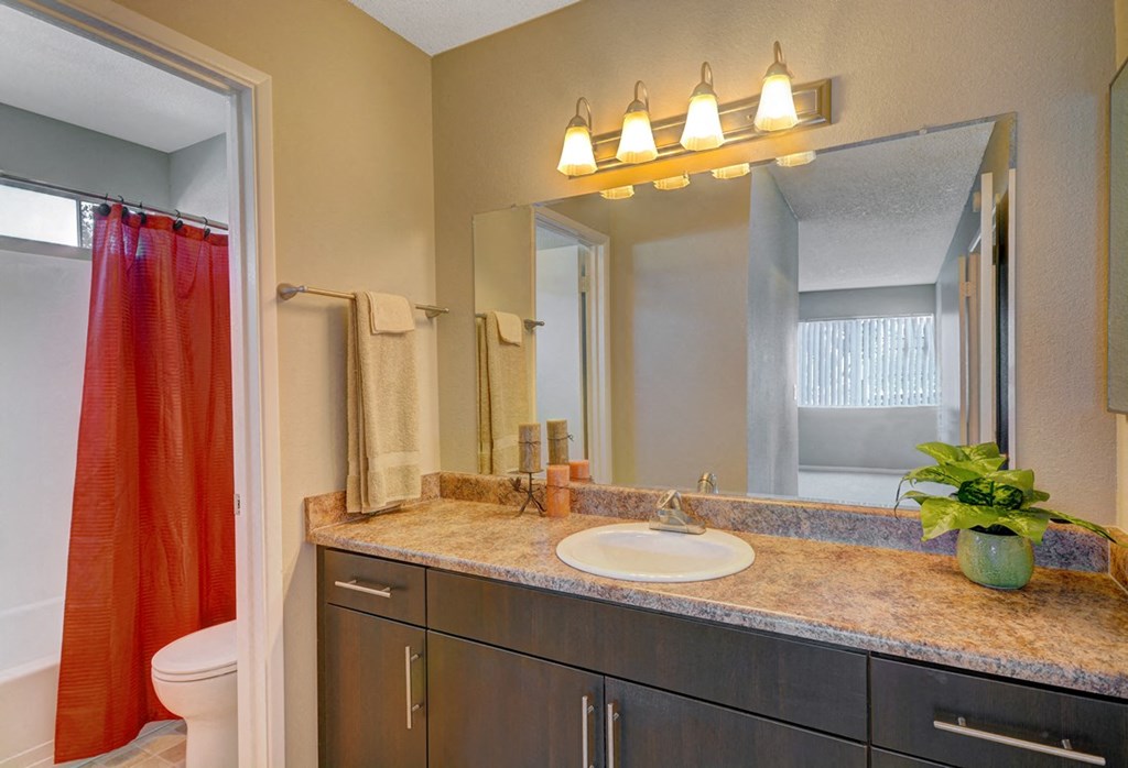 Bathroom with vanity  at Navajo Bluffs, San Diego, 92119