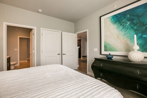 Bedroom With Closet at SkyStone Apartments, Albuquerque, New Mexico