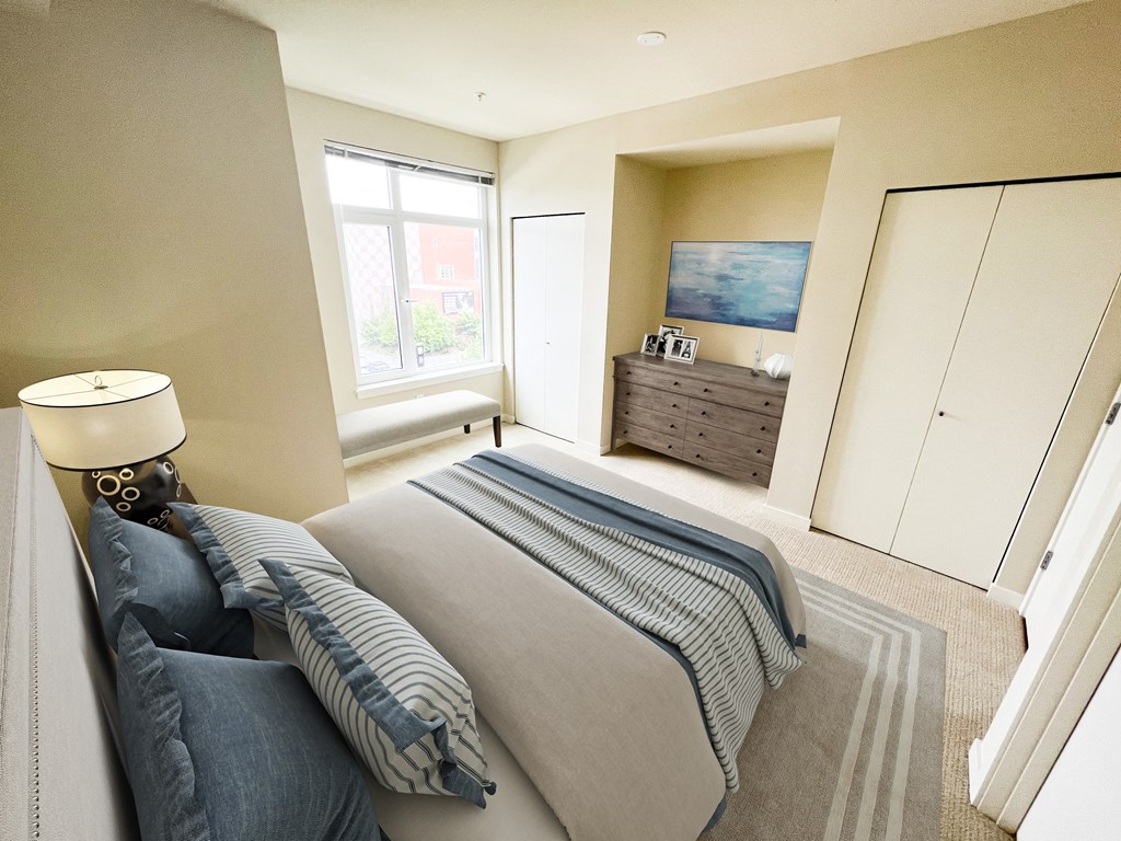 Penthouse Bedroom at Axis, Seattle Washington