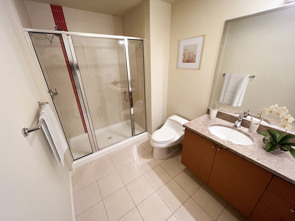 Penthouse Bathroom at Axis, Seattle, 98109