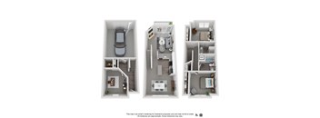 22cgm 2 Bed 2 Bath 1,400 Sq. Ft. Floor Plan at Lionsgate South, OR