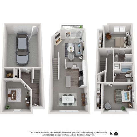 22cgm 2 Bed 2 Bath 1,400 Sq. Ft. Floor Plan at Lionsgate South, OR