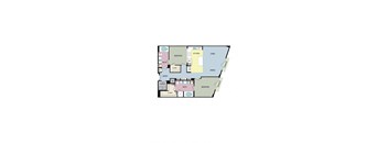 2A Balcony at mResidences Miracle Mile, Los Angeles, CA, 90036