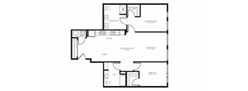 Two Bedrooms Floor plan