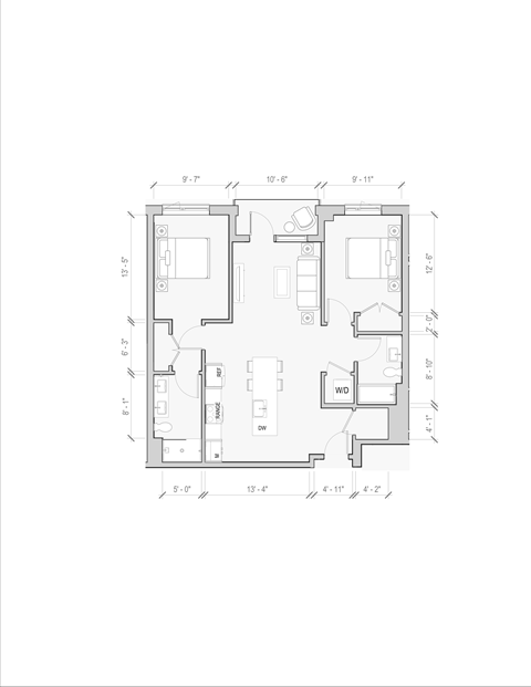 a floor plan of a house
