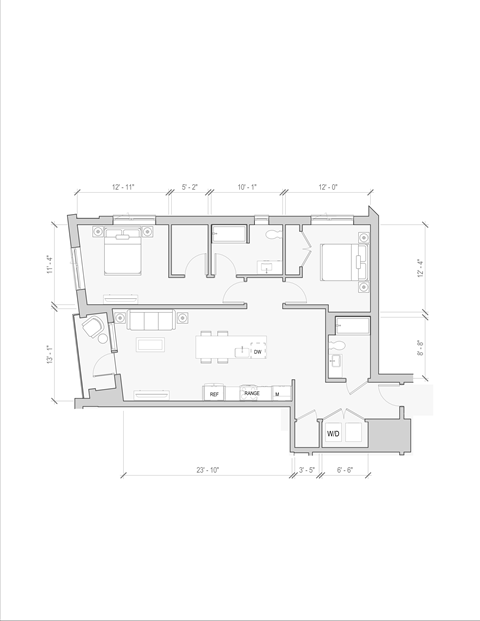 floor plan of the lower level of the house