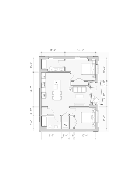 a floor plan of a small house