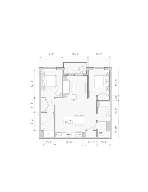 a floor plan of a house