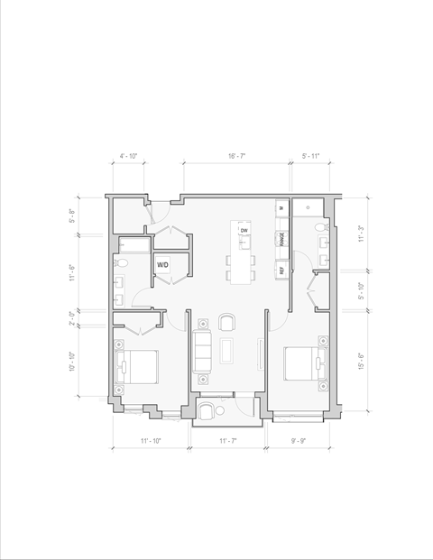 a black and white floor plan of a house