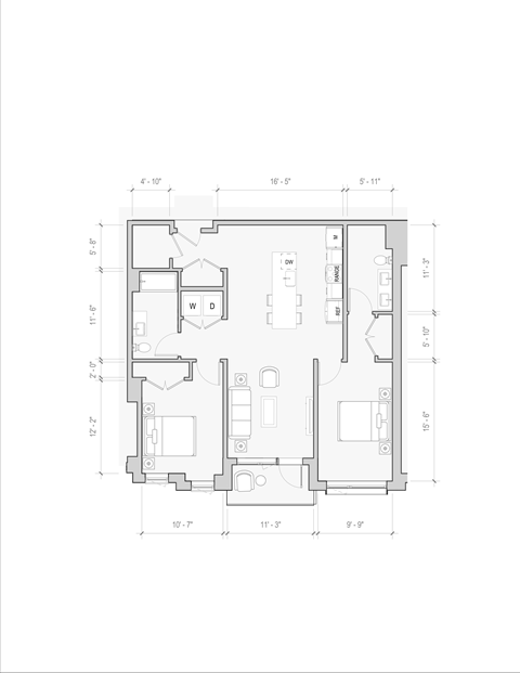 a black and white floor plan of a house