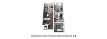 2X2 A Floor Plan at The Fitz, Portland, 97210