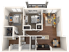 2 bedrooms 2 baths