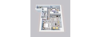 a floor plan of the apartment