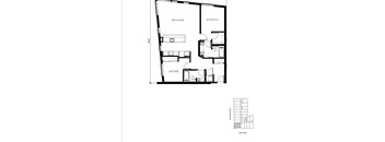 2 Bedroom Floor Plan at Orion, Seattle, WA