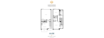 2B2B Floor Plan at Hawthorne Townhomes, South Salt Lake, 84115